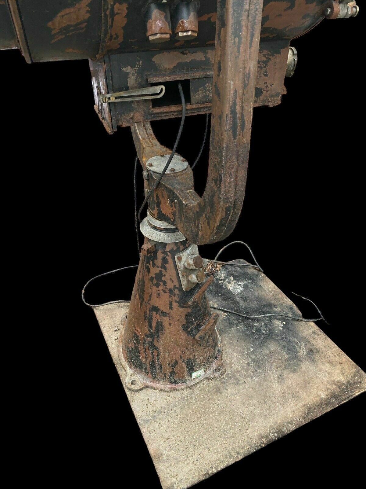 Rare Francis 20 Inch Signalling Lamp Floor Searchlight British Naval Maritime photo Lighting