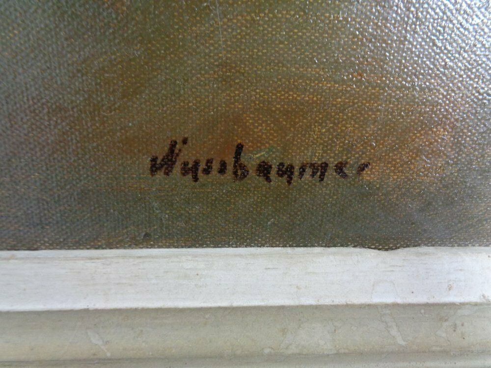 photo vintage Nussbaumer, Nude Painting, 1930s, Oil On Canvas, Framed