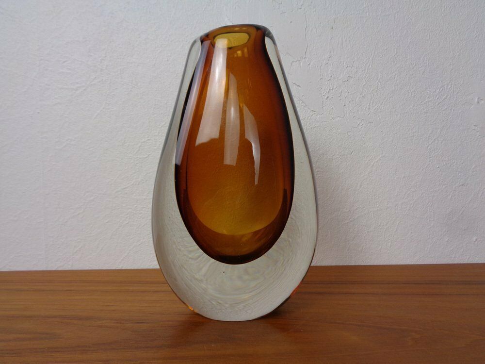 Finnish Glass Vase By Armando Jacobino For Oy Kumela, 1950s photo furniture
