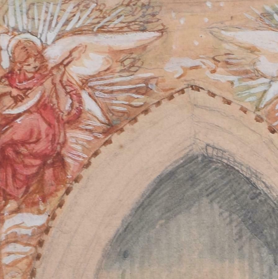 Reginald Hallward Church Wall Painting Design By Reginald Hallward 1904 photo furniture