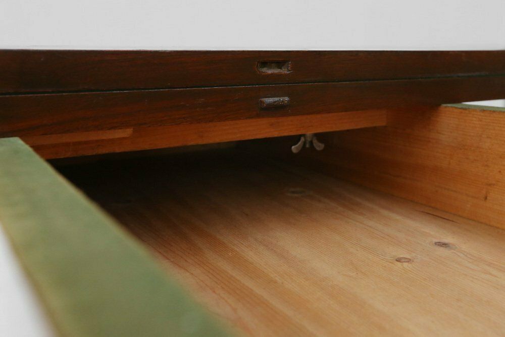 photo buy Victorian Burl Wood Folding Card Table, 19th Century