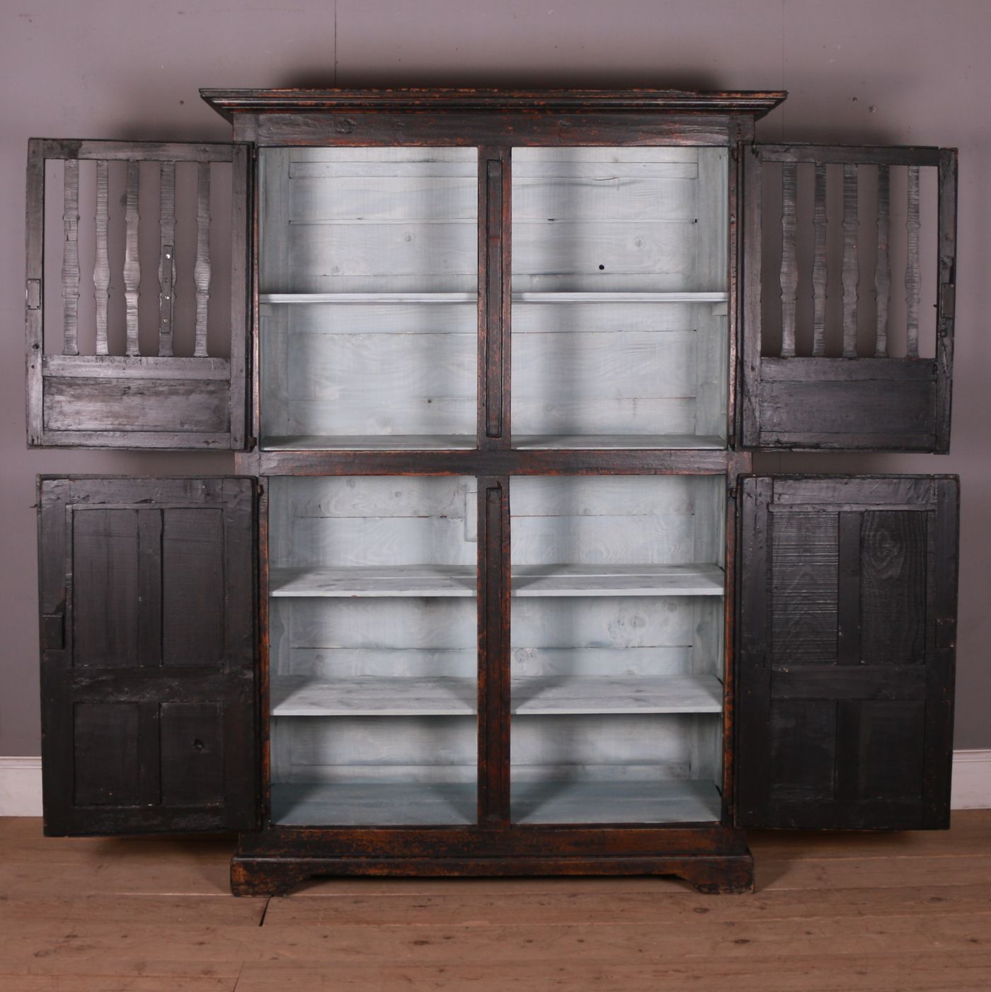 18th Century French Oak Food Cupboard photo vintage