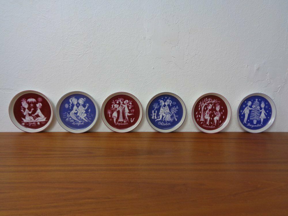 Porcelain Coasters By Raymond Peynet For Rosenthal Studio Line, 1960s, Set Of 12 photo Home Decor