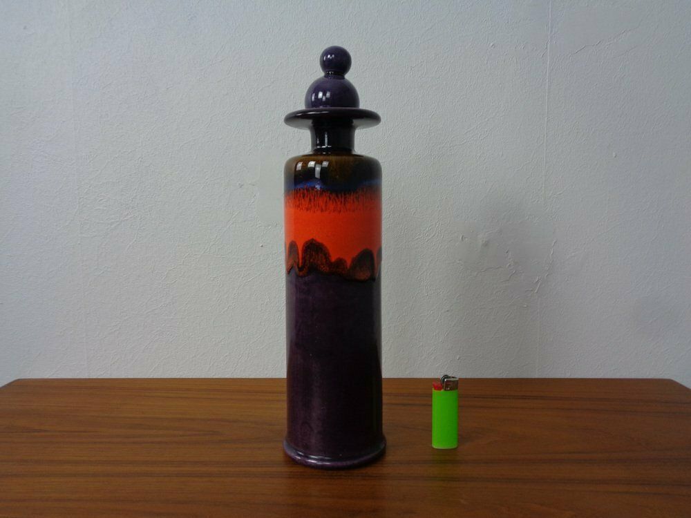 Large Pop Art Carafe With Stopper By Reneé Neue For Hutschenreuther, 1960s photo buy