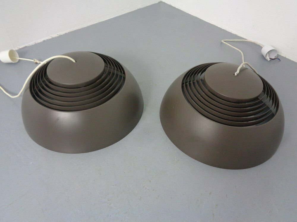 858.0 Aj Royal Ceiling Lamps By Arne Jacobsen For Louis Poulsen, Denmark, 1960s, Set Of 2 photo