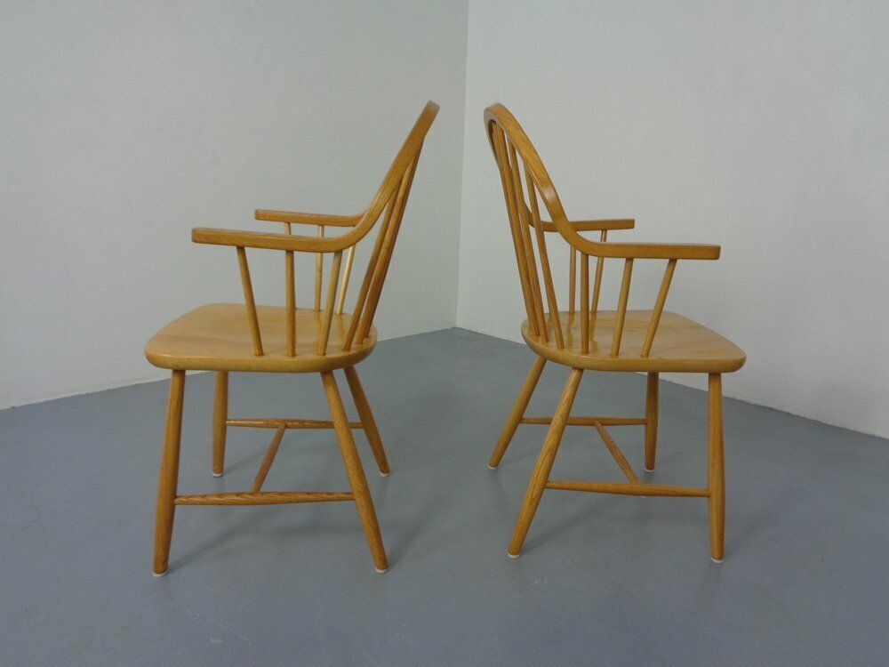 Oak Armchairs By Erik Ole Jørgensen For Tarm Stole Møbelfabrik, Set Of 2 photo 815.0
