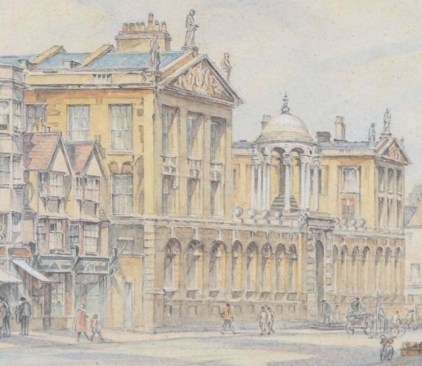 William Sydney Causer Queen's College, Oxford Watercolour By William Sydney Causer photo for sale