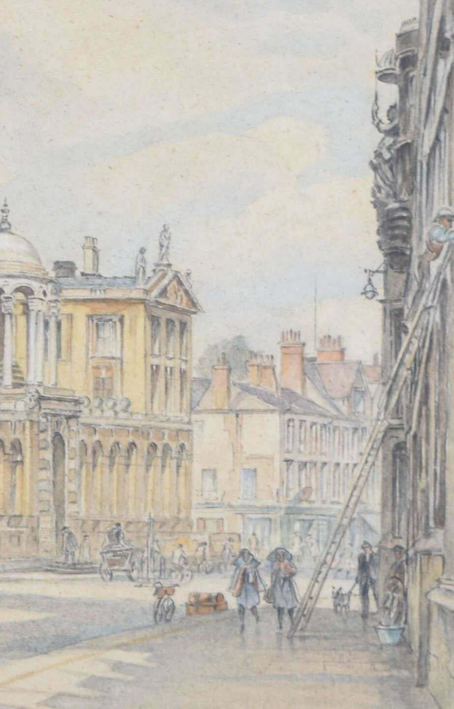 William Sydney Causer Queen's College, Oxford Watercolour By William Sydney Causer photo Art