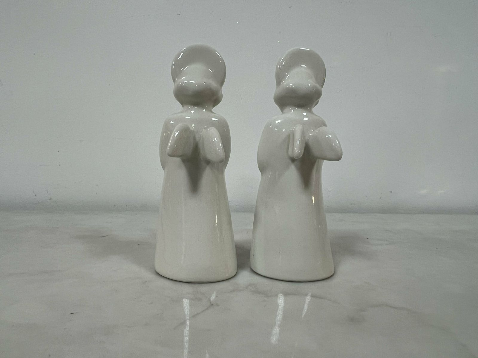 Royal Copenhagen Blanc De Chine Angels Figurine, Made In Denmark, Two Angels photo Home Decor