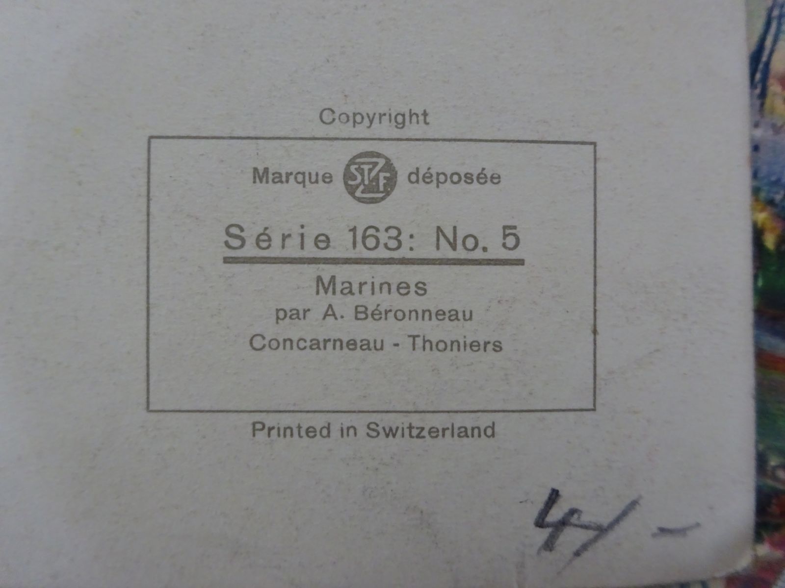 photo vinterior 3 Mid Century French Marine Litho Prints Andre Beronneau (Frameless) Stehli Freres