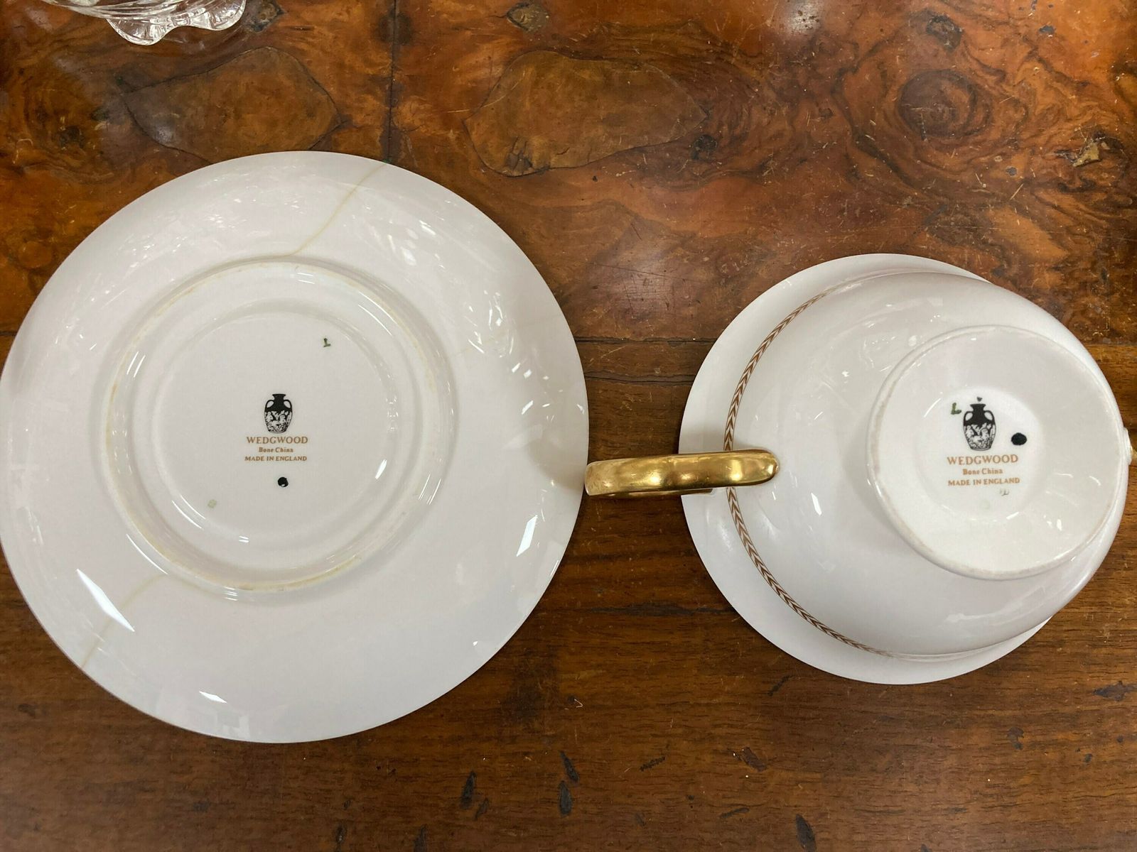 Vintage Wedgwood Astbury Black Soup Cup With Saucer, Wedgewood Teacup Black And Gold photo vinterior