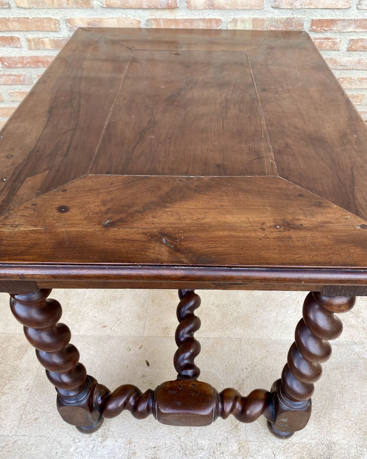 Early 19th Century French Walnut Work Table Or Desk With One Drawer photo Furniture