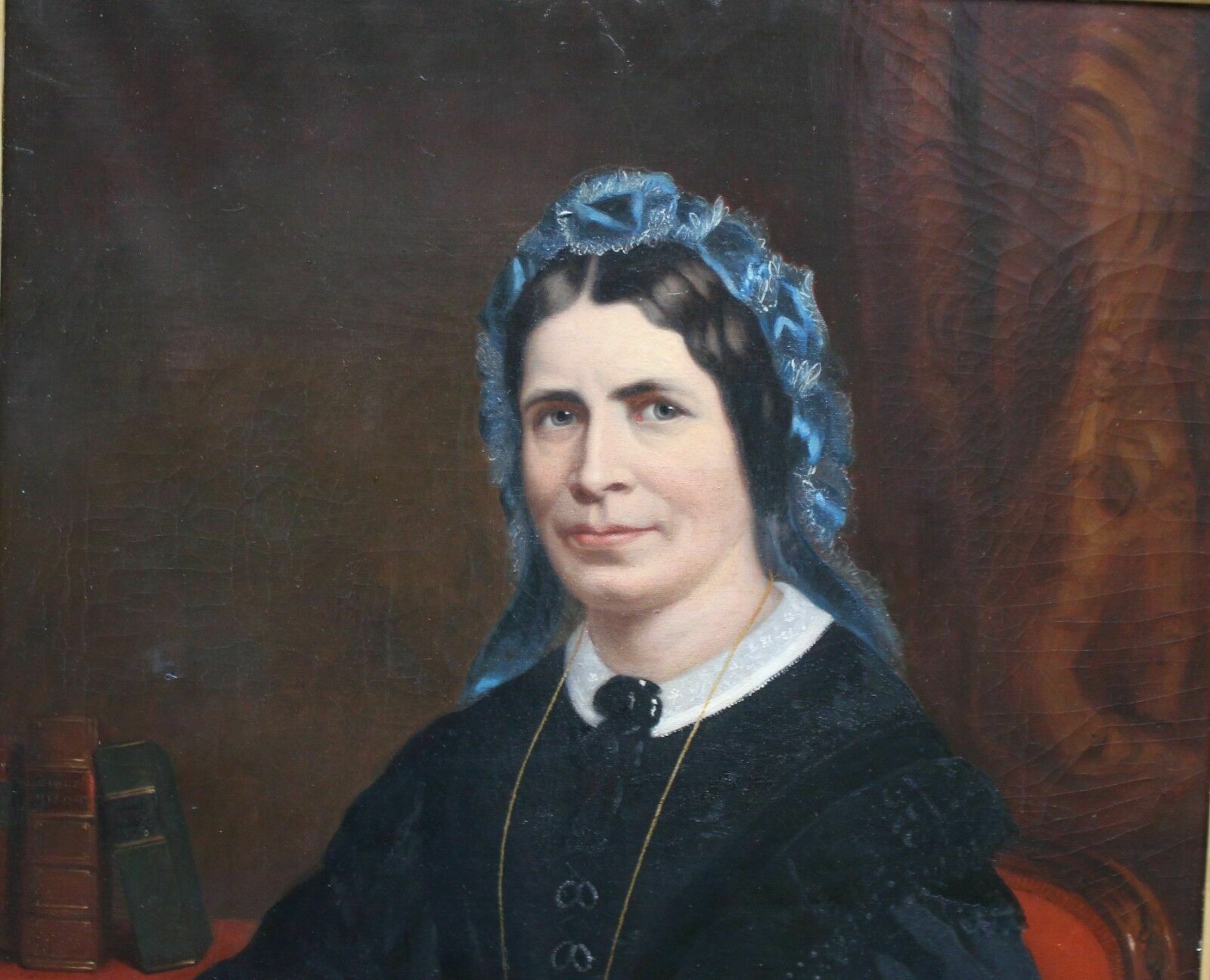19th C. Portrait Of A Lady By W.R.Waters 1877 photo Art