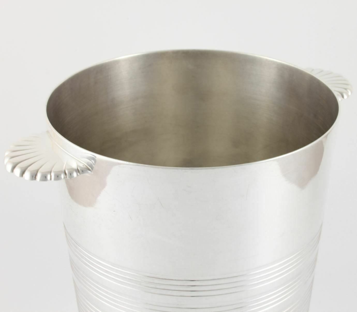 Ercuis France Silver Plated Wine Cooler. Champagne Ice Bucket. C1930. photo vinterior