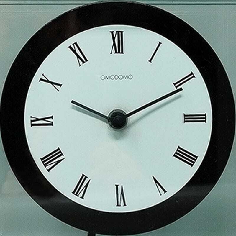 1970s Astonishing Pendulum Clock By Omodomo In Crystal. Made In Italy photo vinterior