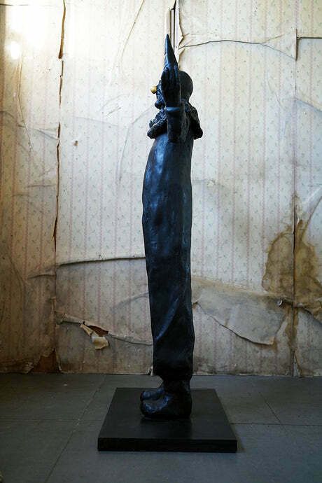 Beth Carter; Standing Clown; Black Resin; Edition 3/15 photo 3600.0