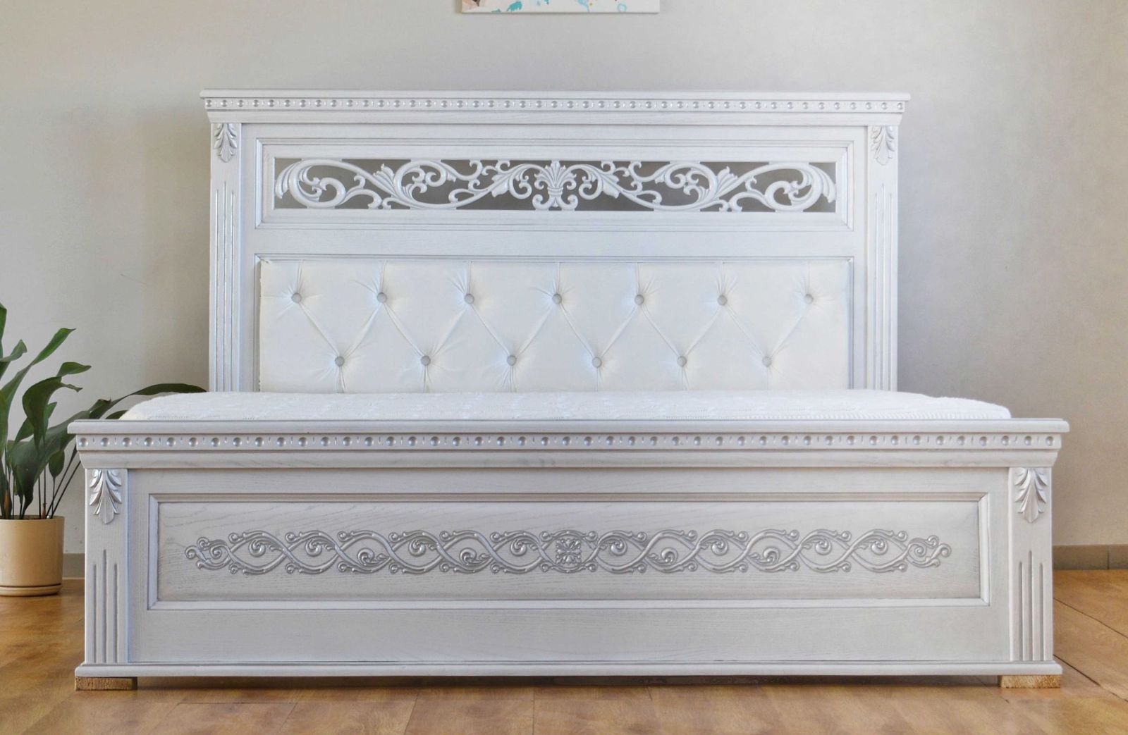 New Bed Natural Wood Ash Double photo furniture