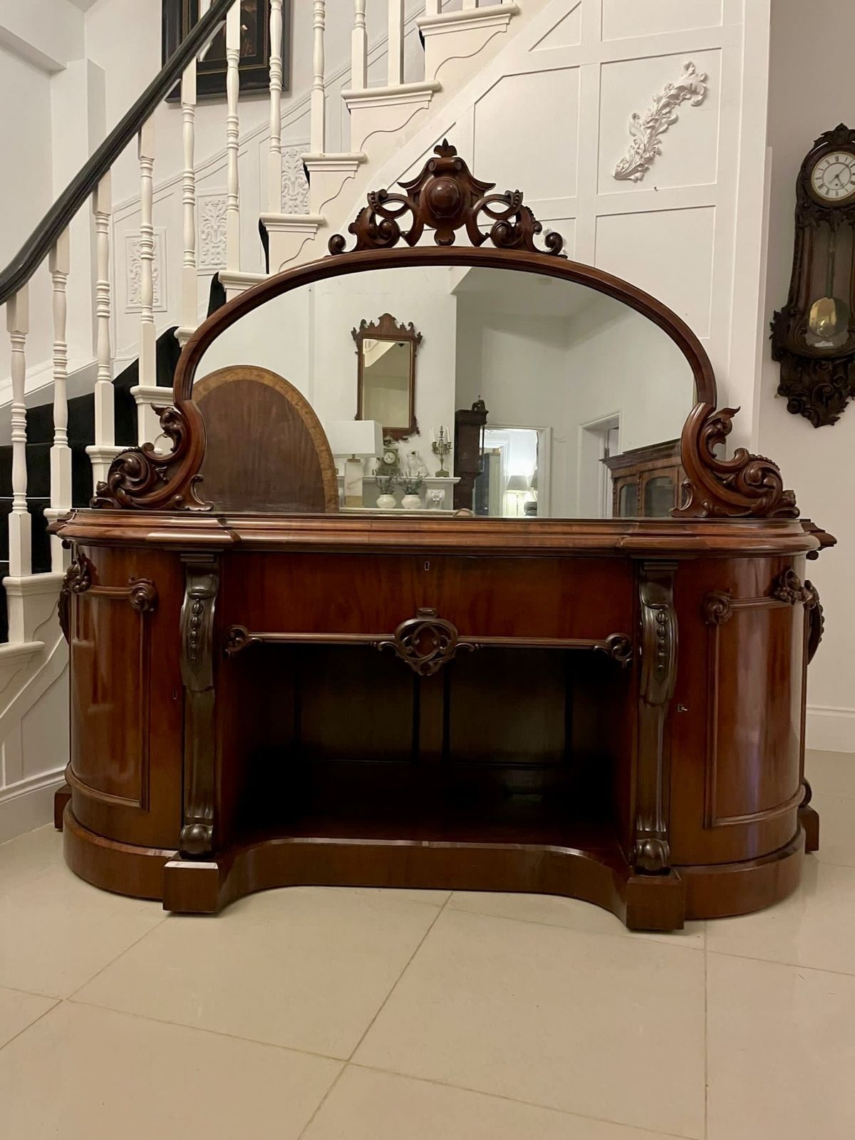 photo for sale Outstanding Quality Antique 19th Century Carved Mahogany Sideboard