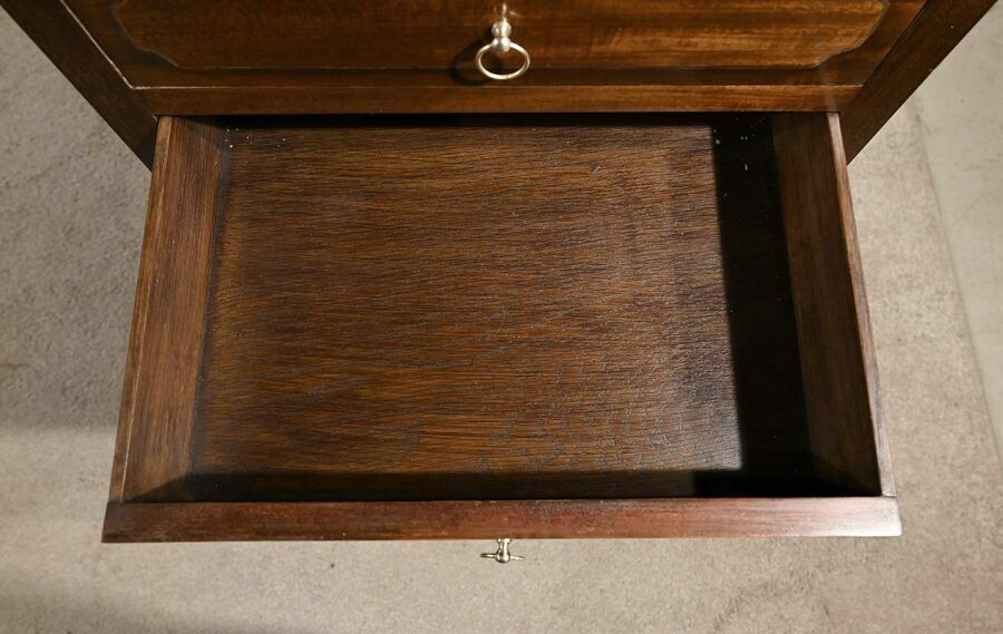 photo vintage Small Mahogany Chiffonnière Living Room Table, Louis XVI – 18th Century