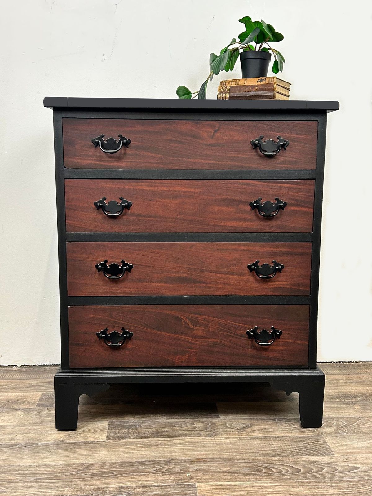 1970s French Style Mid Century Hand Painted Mahogany Chest Of Drawers  Office Furniture photo Furniture