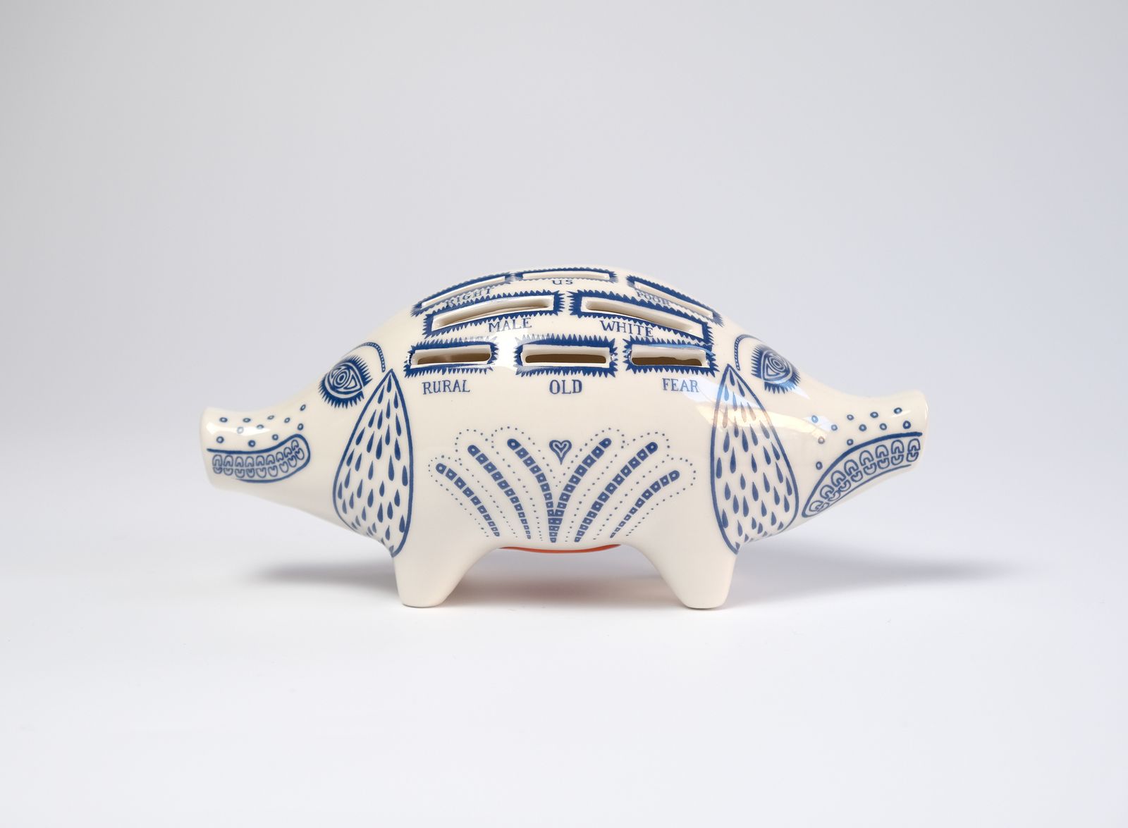 Grayson Perry "Little Pig" Ceramic Piggy Bank Sculpture, 2022