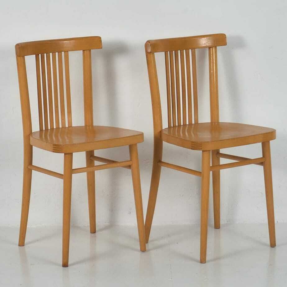 Set Of Retro Style Dining Chairs (C.1950). Set Of 4 Pieces #1 photo vinterior