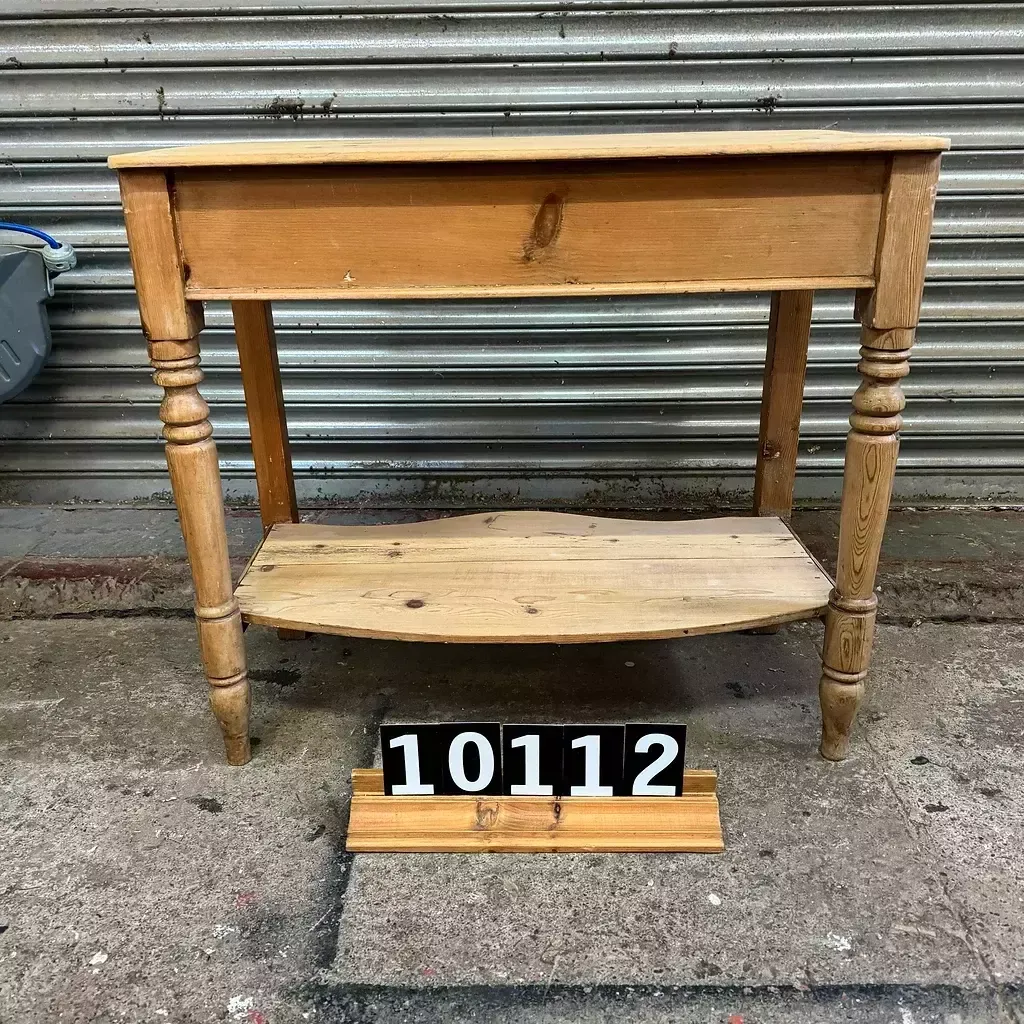 Great Size Waxed Antique Pine Side Table Ref 10112 photo furniture