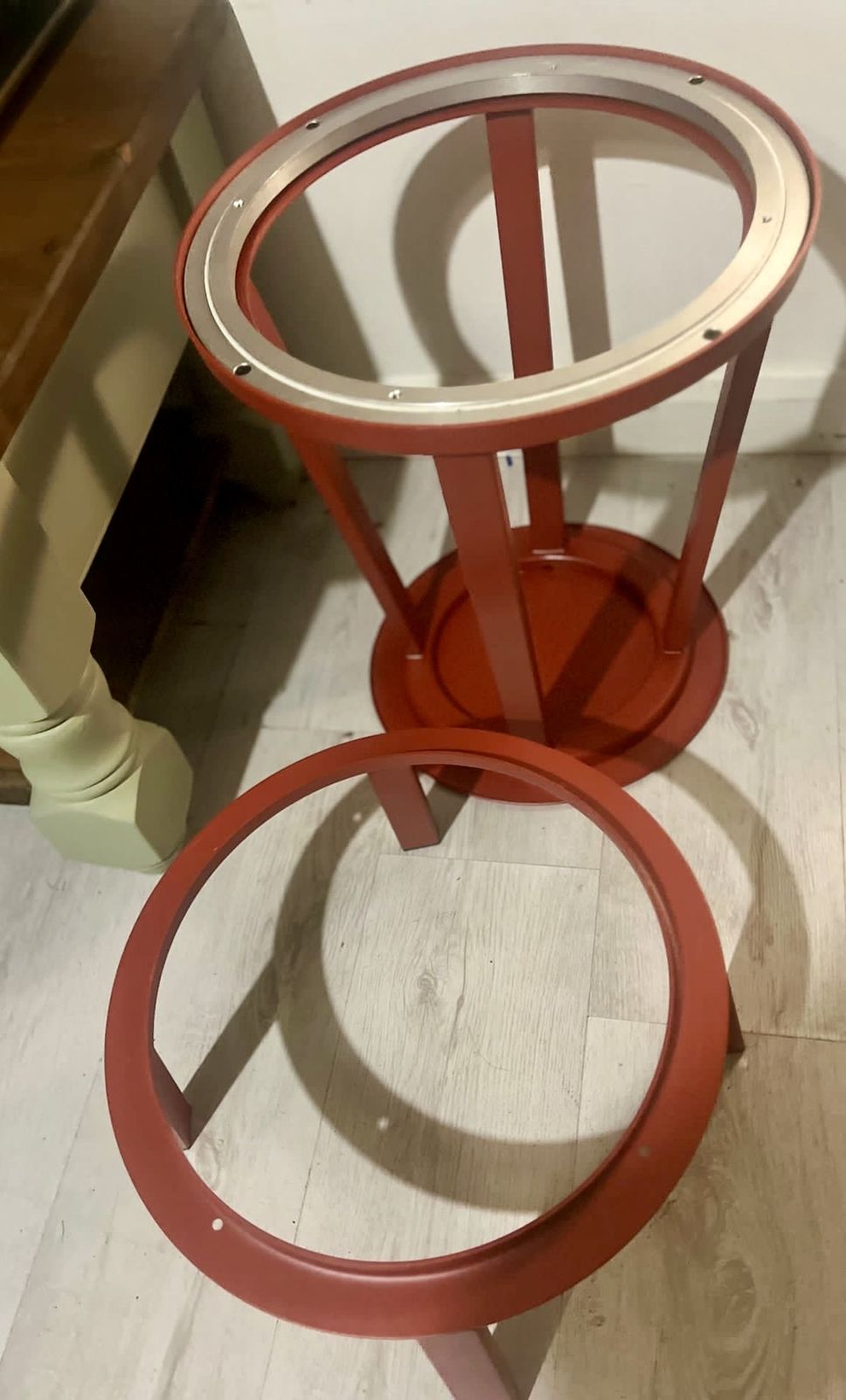 Hay  Revolver Swivel Bar Stool Metal Red photo 120.0