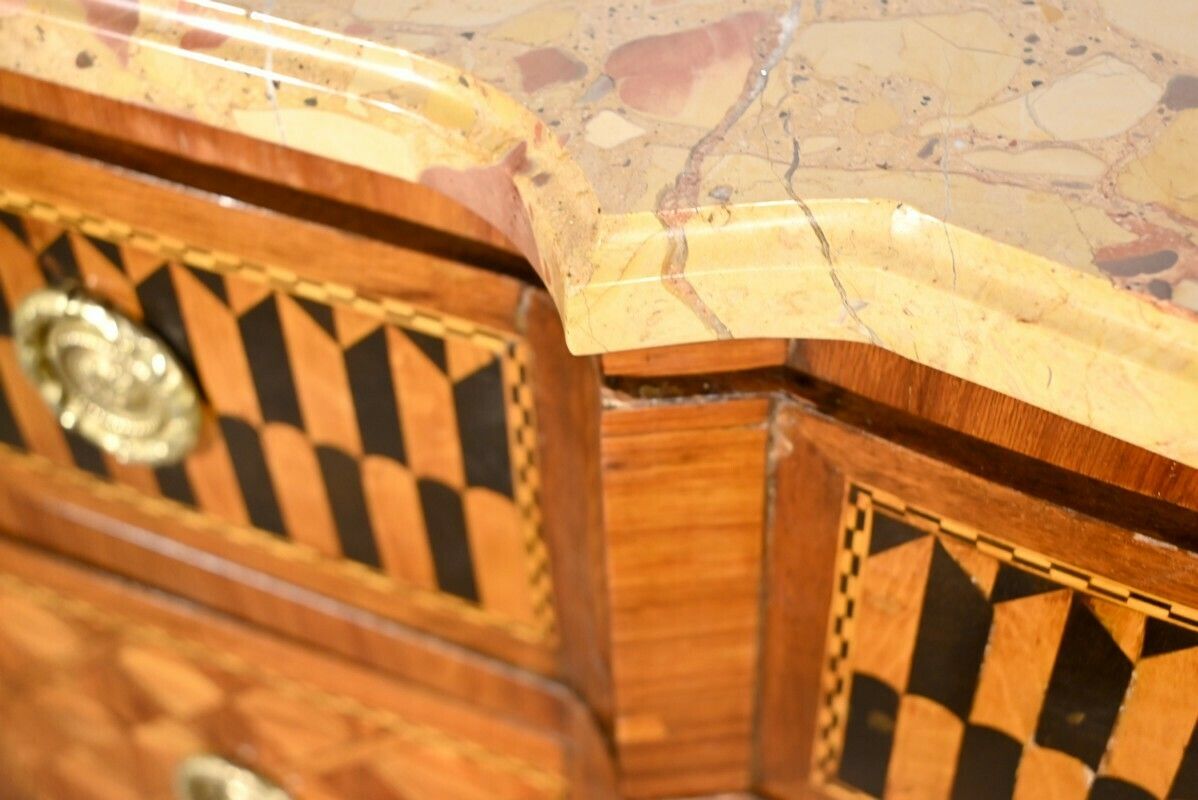 Rosewood And Mahogany Chest Of Drawers, Louis XV/Louis XVI Transition Style – Late 19th Century photo buy