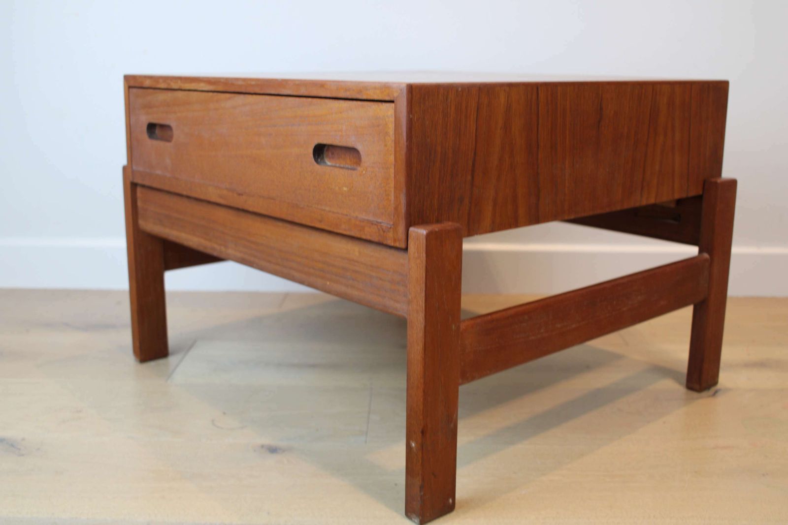 photo furniture A Mid Century Danish Side Table By Illum Wikkelsø For Hjørring Møbel In Teak