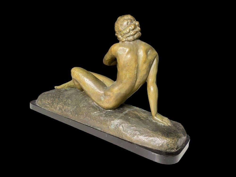 Art Deco Bronze Sculpture  By Ugo Cipriani photo Art