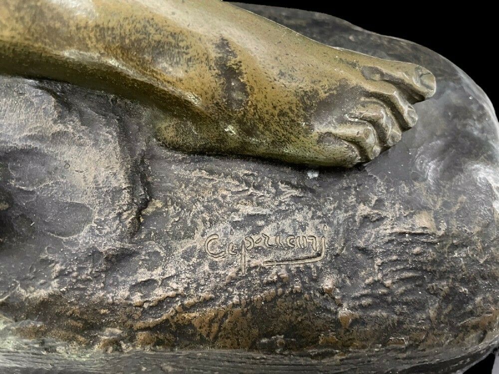 Art Deco Bronze Sculpture  By Ugo Cipriani photo vinterior