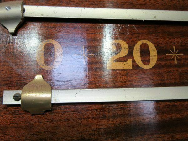 Antique Mahogany Snooker Scoreboard. John Bennett photo for sale