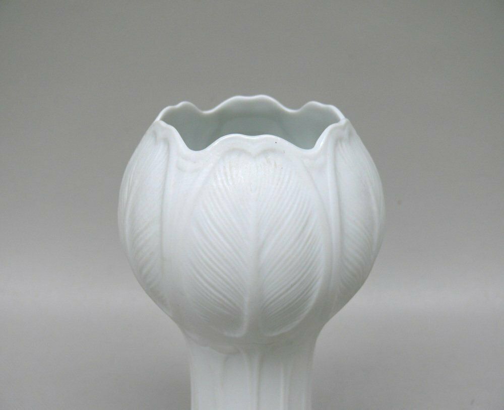 Vase In Porcelain With Art Noveau Style Elements By Hans Achtziger For Hutschenreuther, Germany, 1970s photo buy