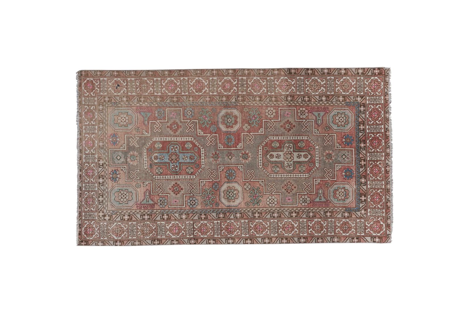 Caucasian Rug With Mid Century Modern Style  137 X 246 Cm photo Textiles