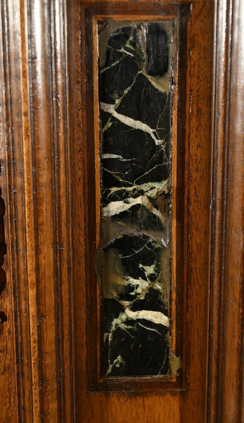photo for sale Small Two Body Buffet In Solid Walnut, Renaissance Style – Mid 19th Century