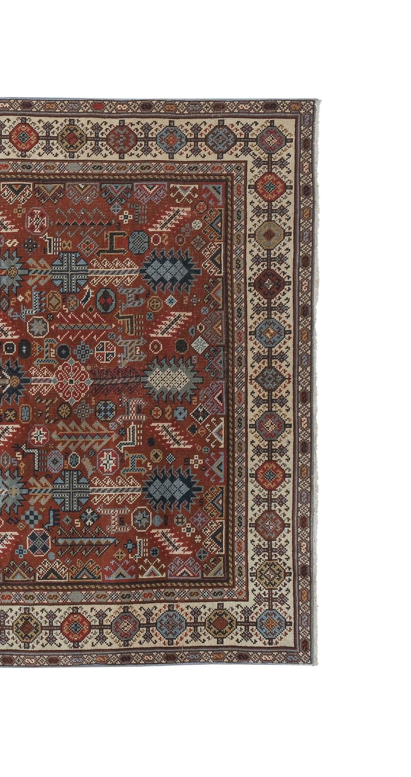 Caucasian Rug With Mid Century Modern Style 192 X 292 Cm photo Textiles