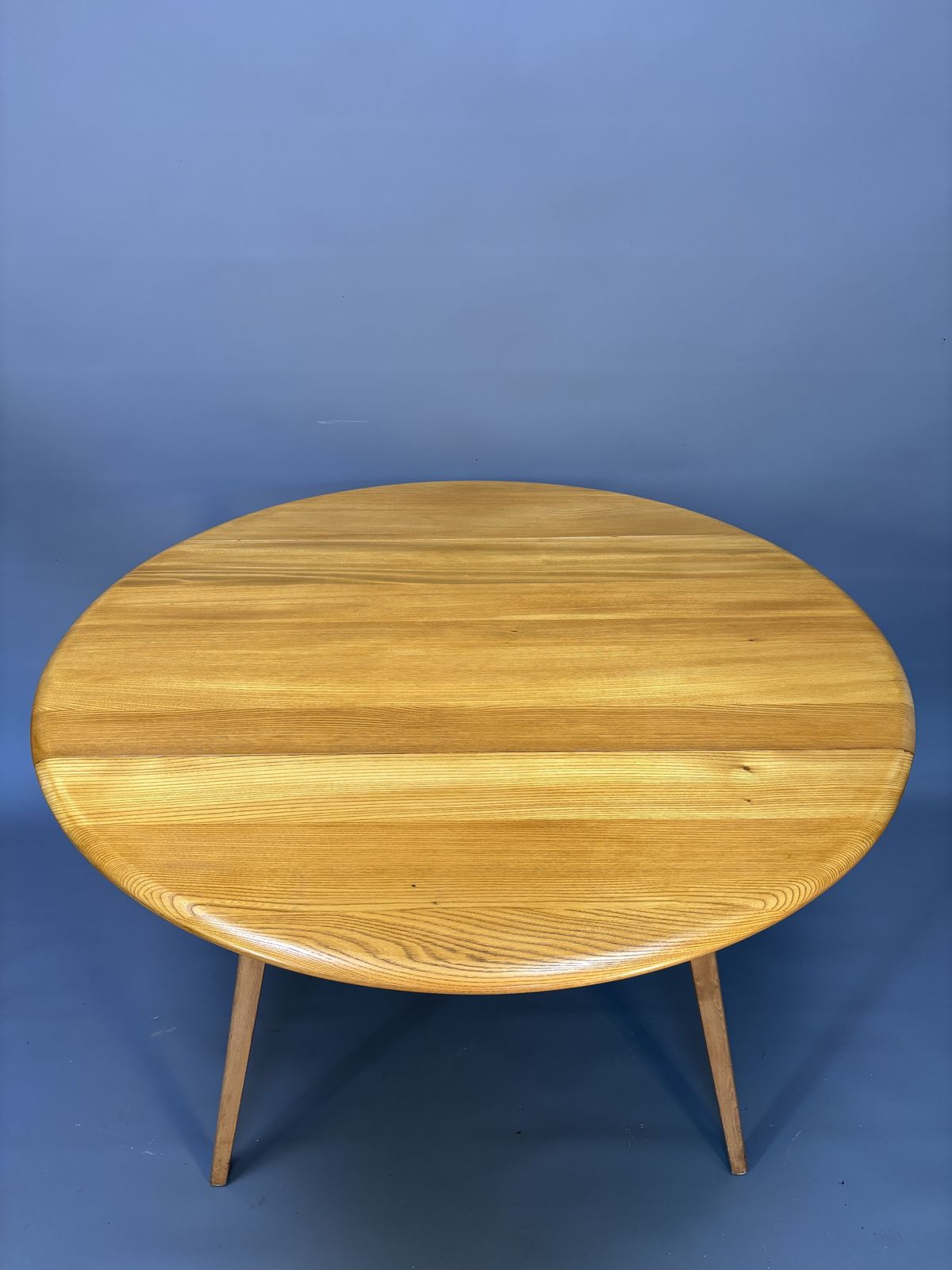 Mid Century Ercol Oval Drop Leaf Dining Table photo Furniture