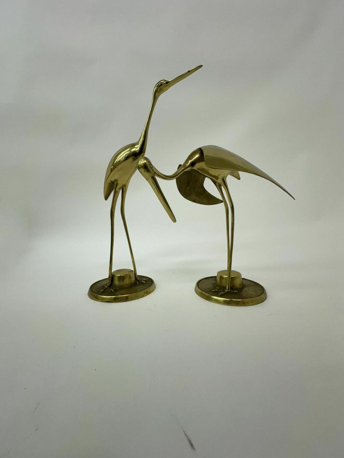 Grote Mid Century Design Messing Vogels, Jaren 1970 photo buy