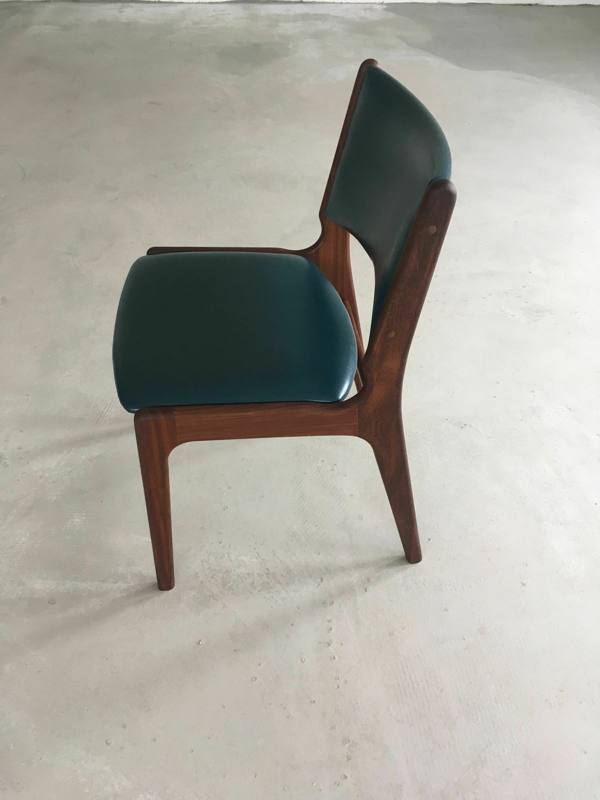 Set Of Eight Fully Restored Erik Buch Teak Dining Chairs, Custom Upholstery photo 5400.0