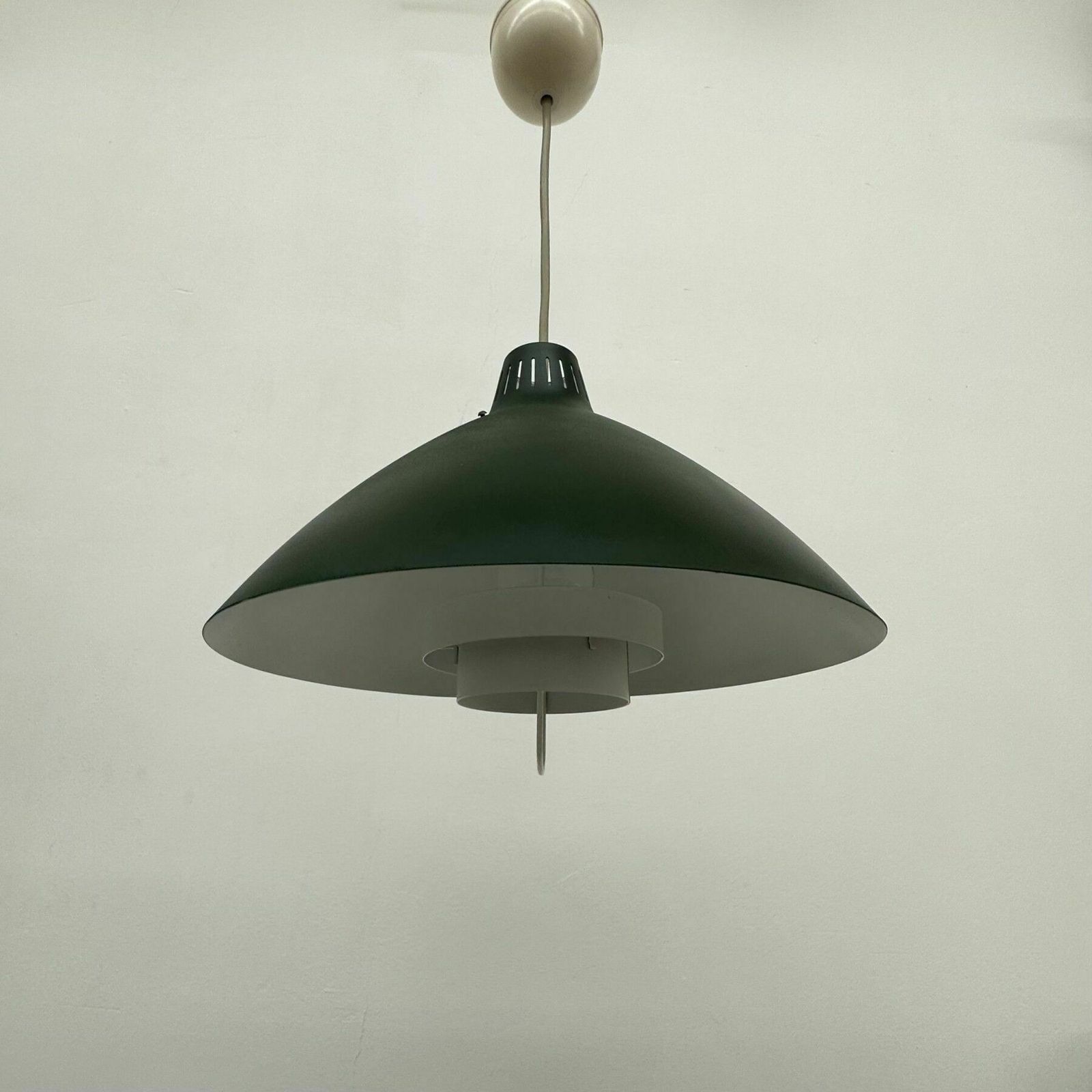 Mid Century Design Hanglamp In Groen, Jaren 1960