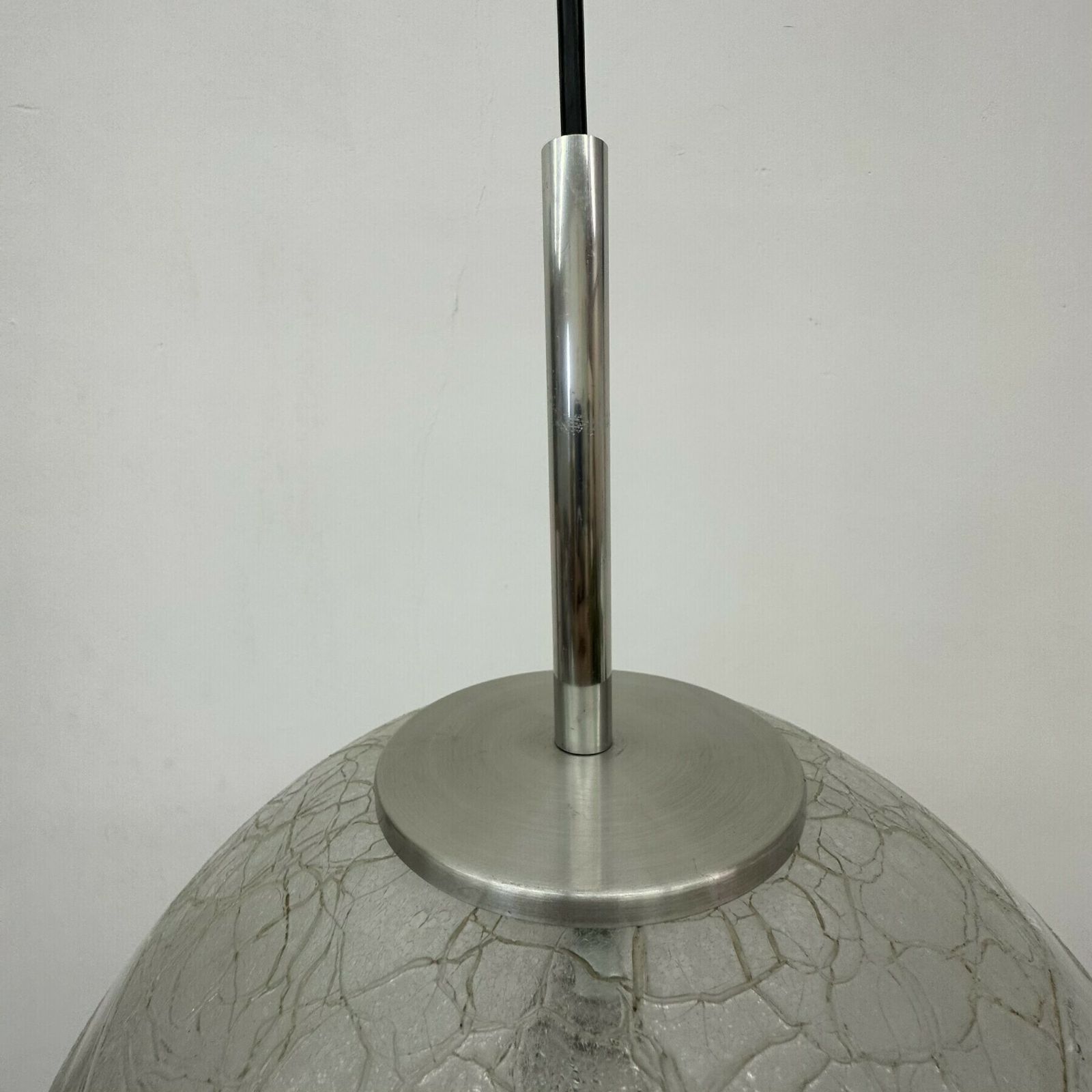 photo for sale Mid Century Doria Leuchten Glass Hanging Lamp , 1970’s