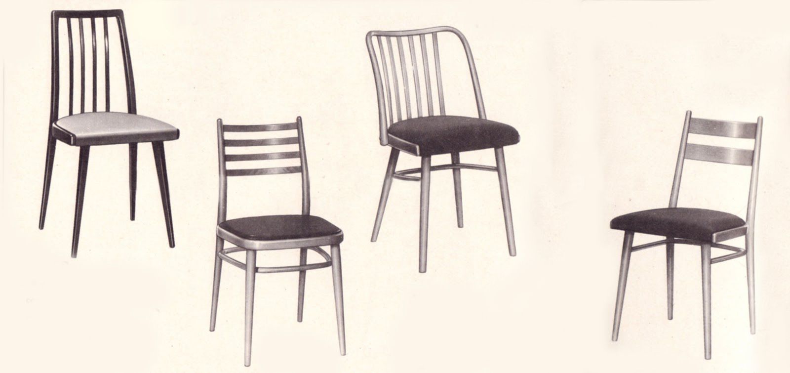 Furniture 1960's Mid Century Dining Chair Model U   300 By Antonin Suman photo