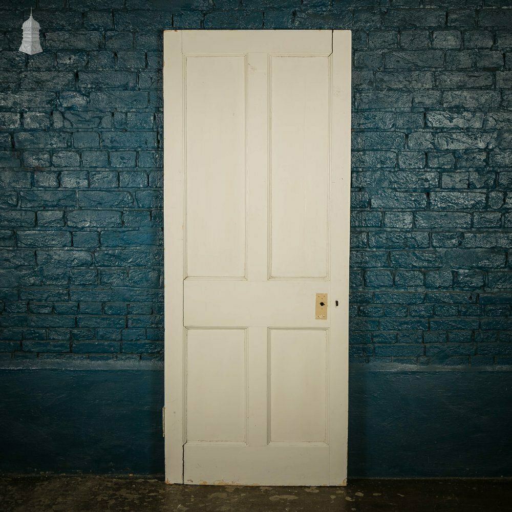 Pine Panelled Door, Victorian 4 Panel