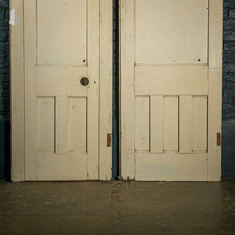 photo buy Glazed Room Divider, Leaded Glass With Internal Door And White Painted Finish