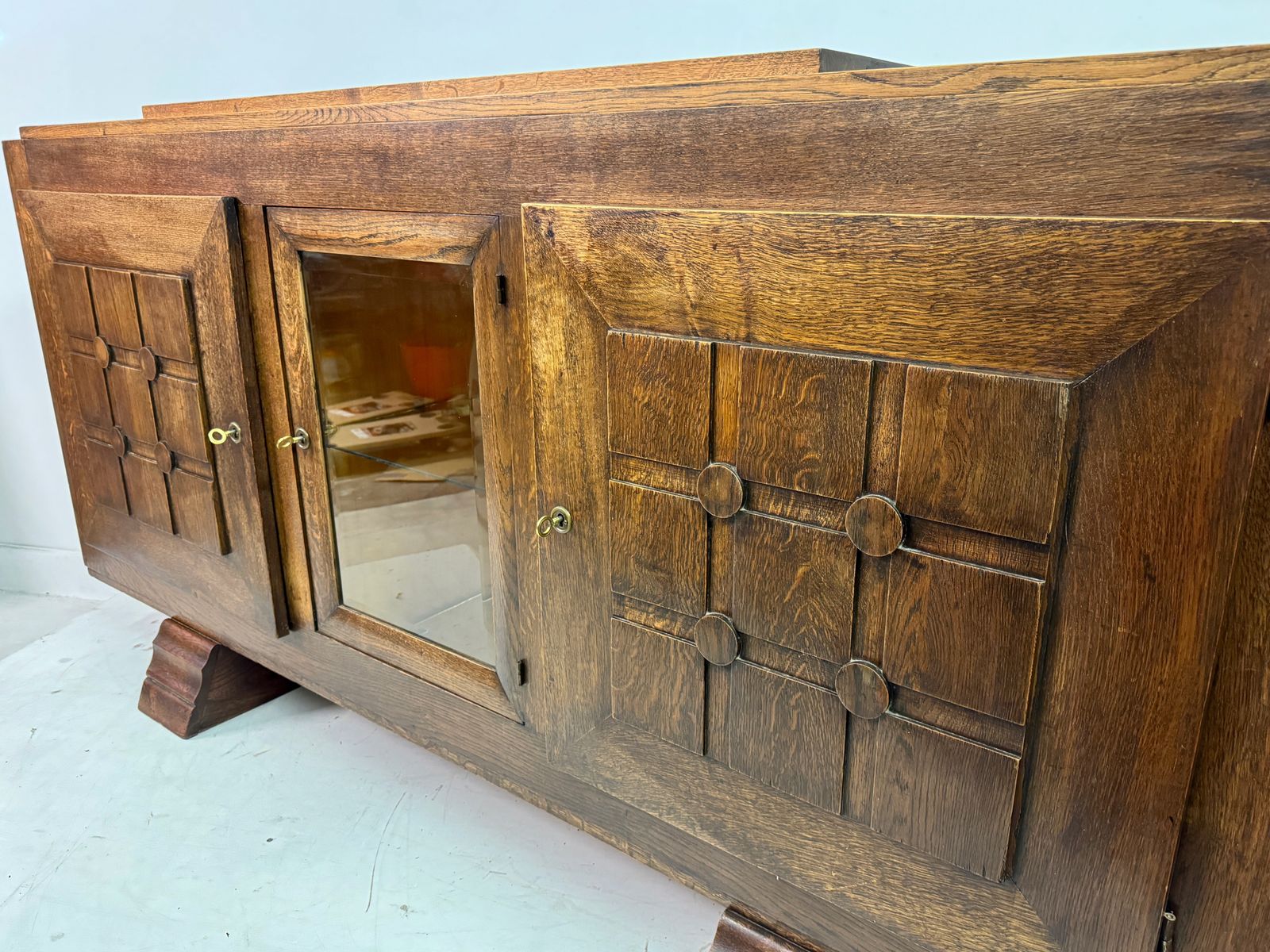 photo furniture 1930s Oak Sideboard By Gaston Poisson