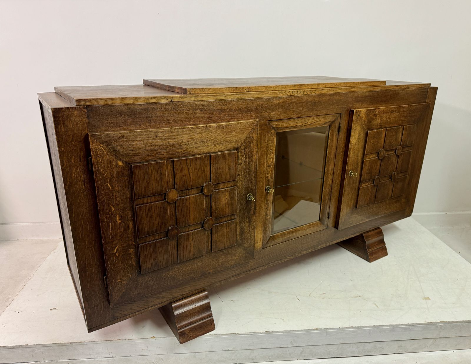photo for sale 1930s Oak Sideboard By Gaston Poisson