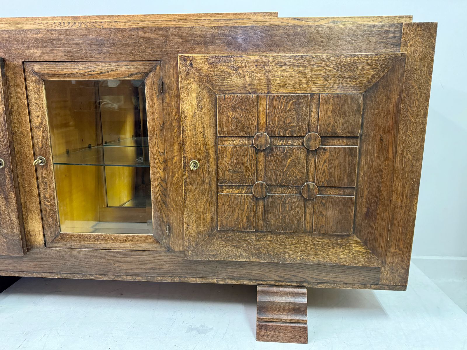 3695.0 1930s Oak Sideboard By Gaston Poisson photo