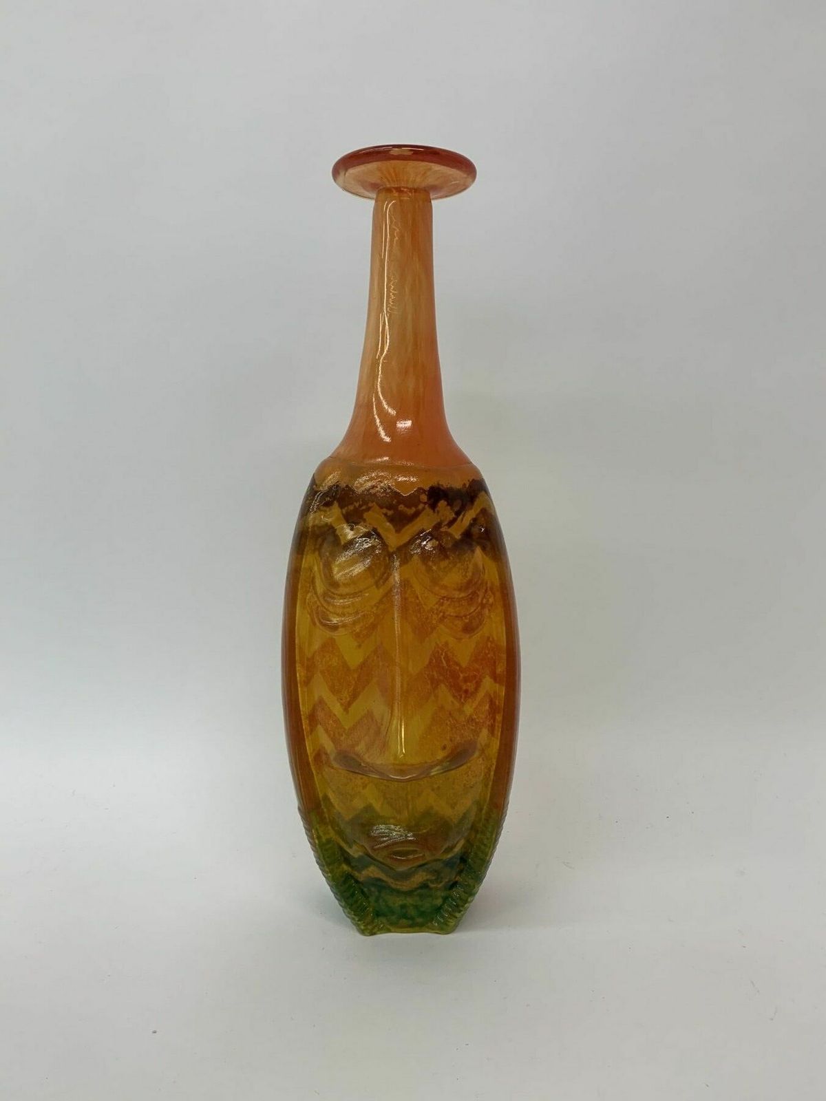 Rare Kjell Engman For Kosta Boda Sweden ‘Rio’ Face Vase