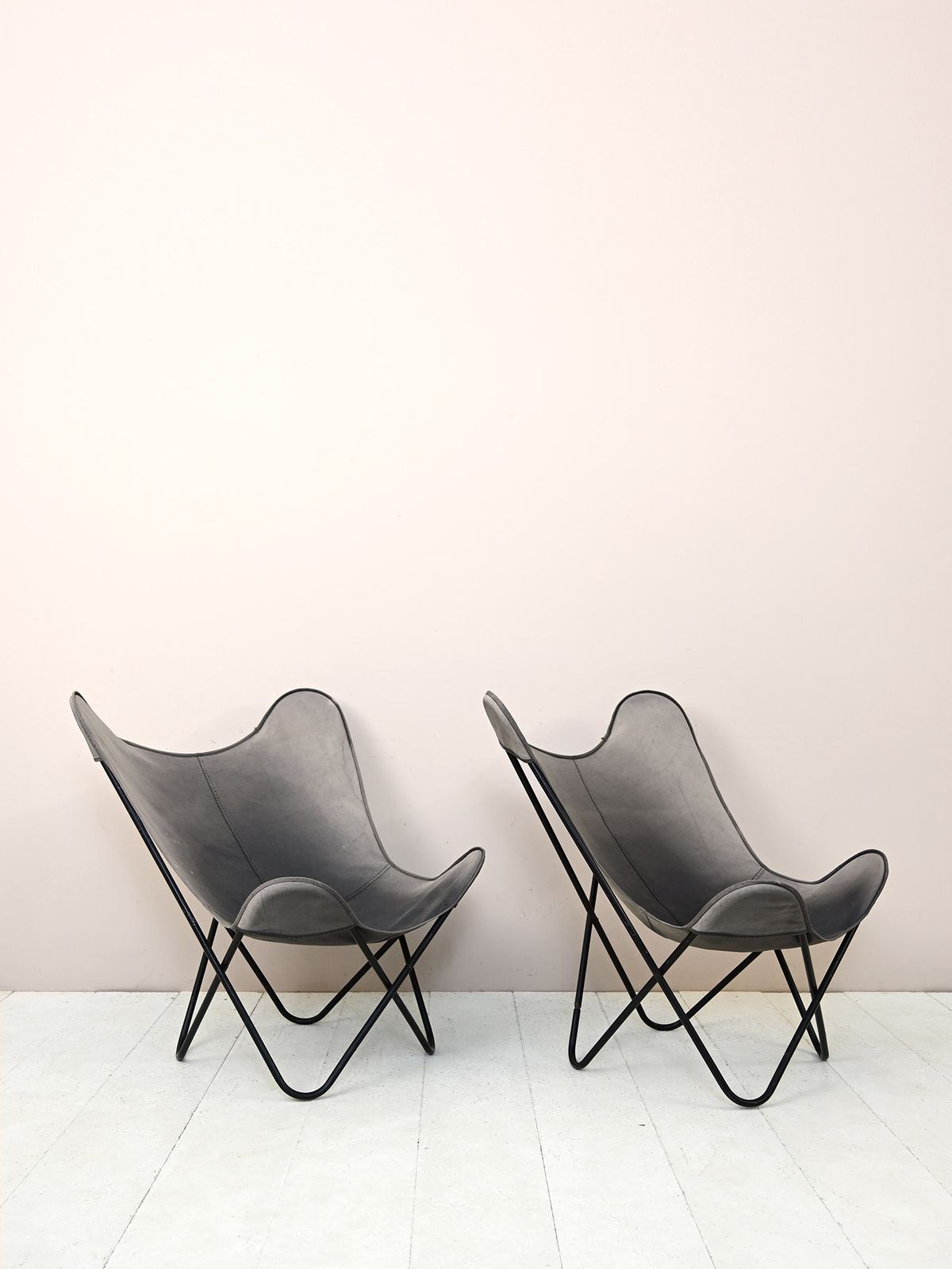 Pair Of Vintage Safari Chairs photo for sale
